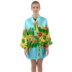 Earth Day Long Sleeve Kimono Robe by Valentinaart