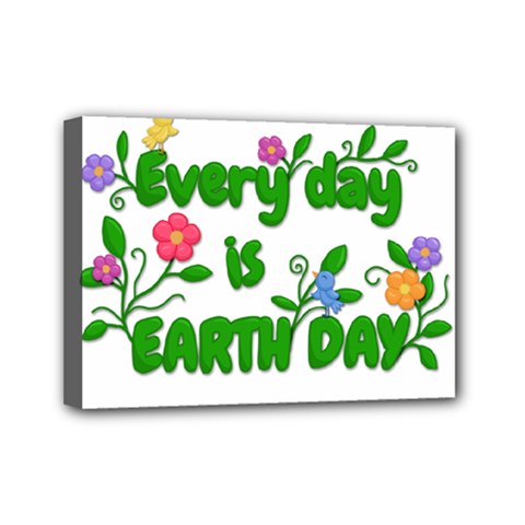 Earth Day Mini Canvas 7  X 5  by Valentinaart