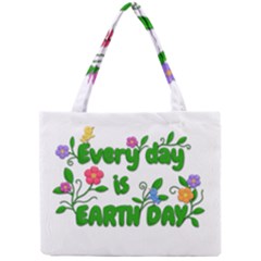 Earth Day Mini Tote Bag by Valentinaart