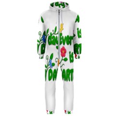 Earth Day Hooded Jumpsuit (men)  by Valentinaart