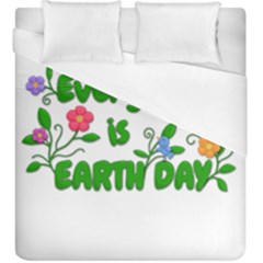 Earth Day Duvet Cover (king Size) by Valentinaart