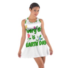 Earth Day Cotton Racerback Dress by Valentinaart