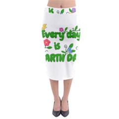 Earth Day Midi Pencil Skirt by Valentinaart