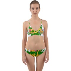 Earth Day Wrap Around Bikini Set by Valentinaart