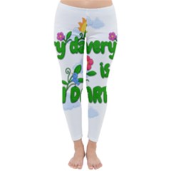 Earth Day Classic Winter Leggings by Valentinaart