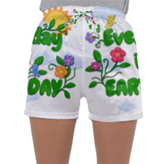 Earth Day Sleepwear Shorts by Valentinaart