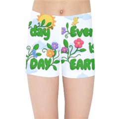 Earth Day Kids Sports Shorts by Valentinaart