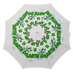 Earth Day Straight Umbrellas by Valentinaart