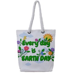 Earth Day Full Print Rope Handle Tote (small) by Valentinaart