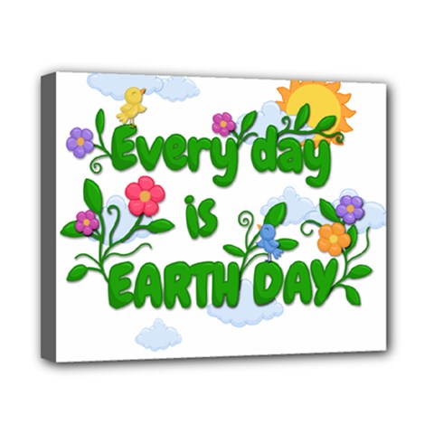 Earth Day Canvas 10  X 8 