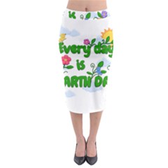 Earth Day Midi Pencil Skirt by Valentinaart