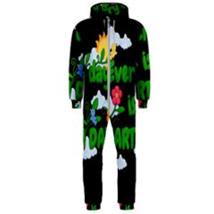 Earth Day Hooded Jumpsuit (men)  by Valentinaart