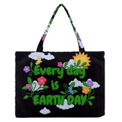 Earth Day Zipper Medium Tote Bag by Valentinaart