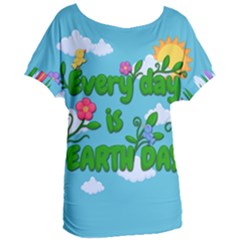 Earth Day Women s Oversized Tee by Valentinaart