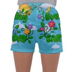 Earth Day Sleepwear Shorts by Valentinaart