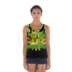 Earth Day Sport Tank Top  by Valentinaart