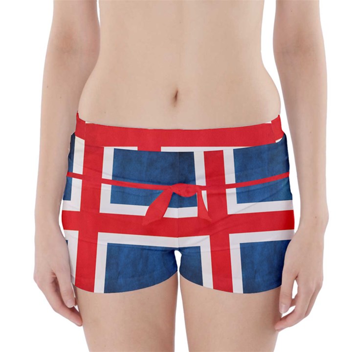 Iceland flag Boyleg Bikini Wrap Bottoms