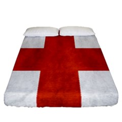 England Flag Fitted Sheet (queen Size) by Valentinaart