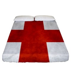 England Flag Fitted Sheet (king Size) by Valentinaart