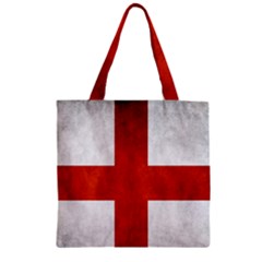 England Flag Zipper Grocery Tote Bag by Valentinaart