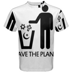 Save The Planet - Religions  Men s Cotton Tee by Valentinaart