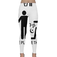 Save The Planet - Religions  Classic Yoga Leggings by Valentinaart