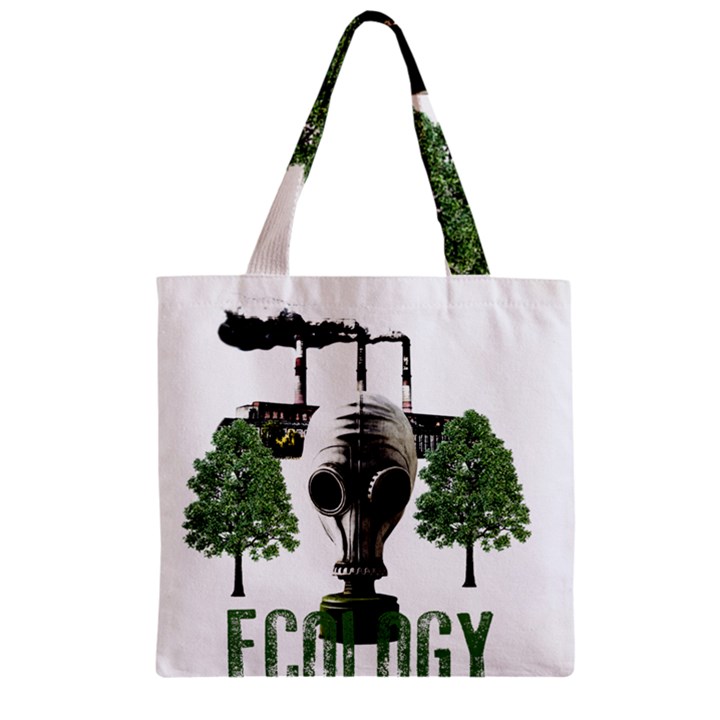 Ecology Zipper Grocery Tote Bag