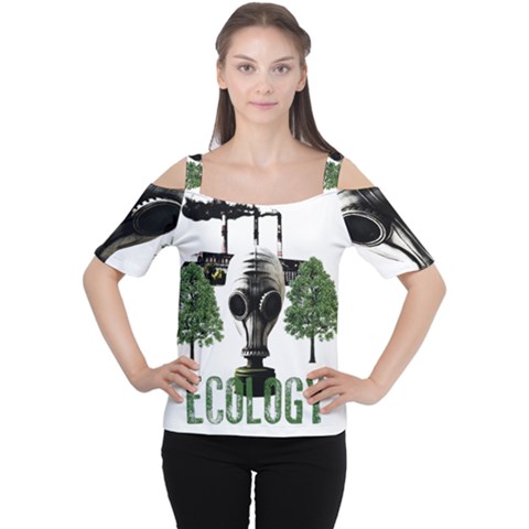 Ecology Cutout Shoulder Tee by Valentinaart