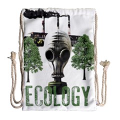 Ecology Drawstring Bag (large) by Valentinaart