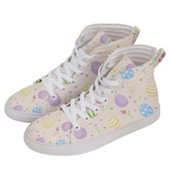 Easter Pattern Men s Hi-top Skate Sneakers by Valentinaart