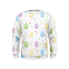 Easter Pattern Kids  Sweatshirt by Valentinaart