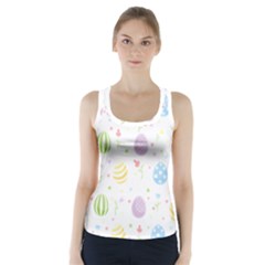 Easter Pattern Racer Back Sports Top by Valentinaart