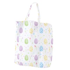 Easter Pattern Giant Grocery Zipper Tote by Valentinaart