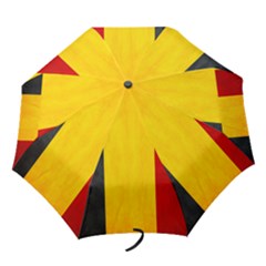Belgium Flag Folding Umbrellas by Valentinaart