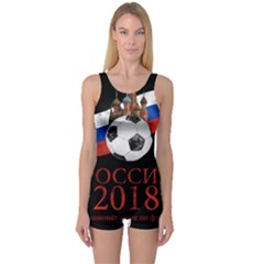 Russia Football World Cup One Piece Boyleg Swimsuit by Valentinaart