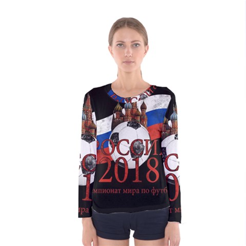 Russia Football World Cup Women s Long Sleeve Tee by Valentinaart