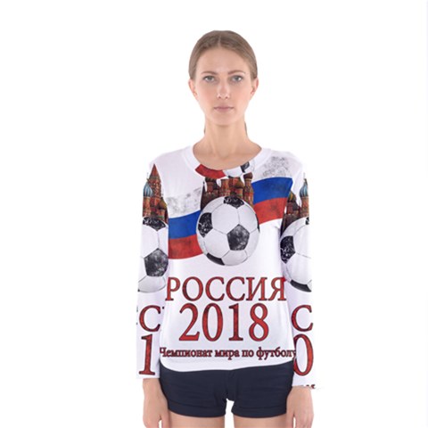 Russia Football World Cup Women s Long Sleeve Tee by Valentinaart