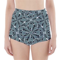 Modern Oriental Ornate Pattern High-waisted Bikini Bottoms by dflcprints