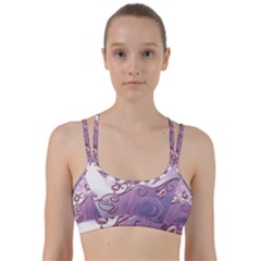 Wonderful Soft Violet Roses With Hearts Line Them Up Sports Bra by FantasyWorld7