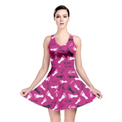 Hot Pink Reversible Skater Dress by HASHHAB