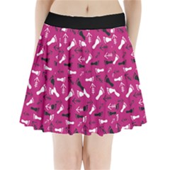 Hot Pink Pleated Mini Skirt by HASHHAB