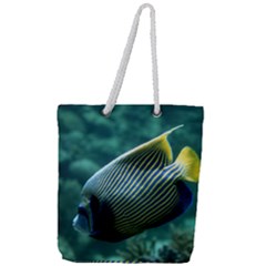 Angelfish 4 Full Print Rope Handle Tote (large) by trendistuff