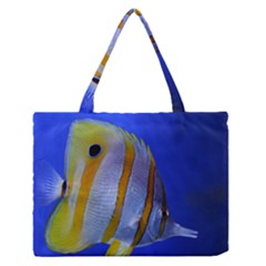 Butterfly Fish 1 Zipper Medium Tote Bag by trendistuff