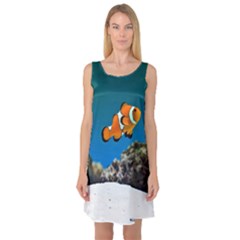 CLOWNFISH 1 Sleeveless Satin Nightdress