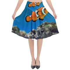 CLOWNFISH 1 Flared Midi Skirt