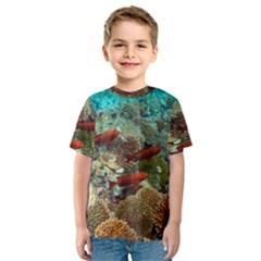 CORAL GARDEN 1 Kids  Sport Mesh Tee