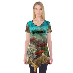 CORAL GARDEN 1 Short Sleeve Tunic 