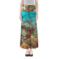 CORAL GARDEN 1 Full Length Maxi Skirt