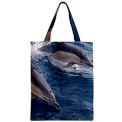 Dolphin 4 Zipper Classic Tote Bag by trendistuff