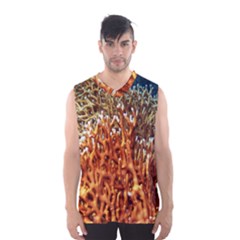 Fire Coral 1 Men s Basketball Tank Top by trendistuff